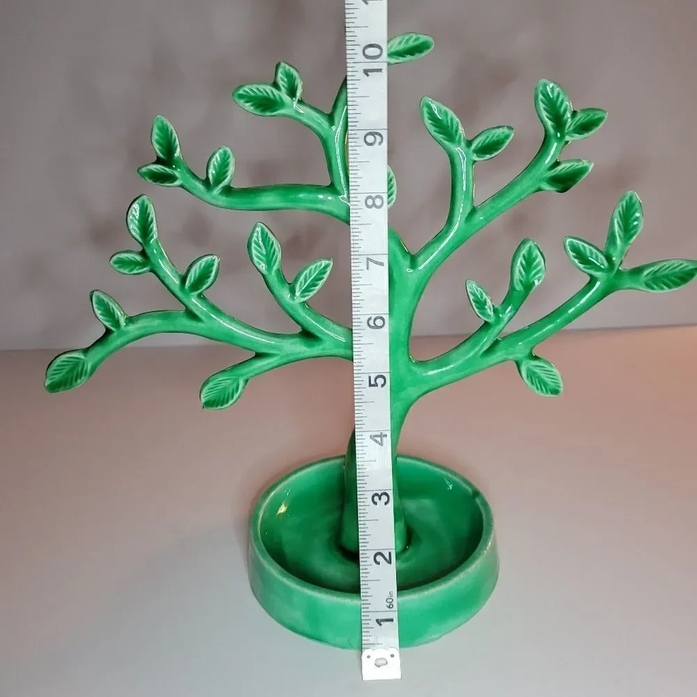 Glazed Metal Jewelry Tree